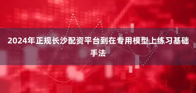 2024年正规长沙配资平台到在专用模型上练习基础手法